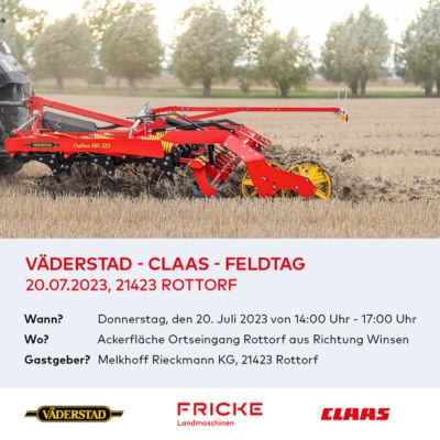 >> VÄDERSTAD - CLAAS - FELDTAG <<