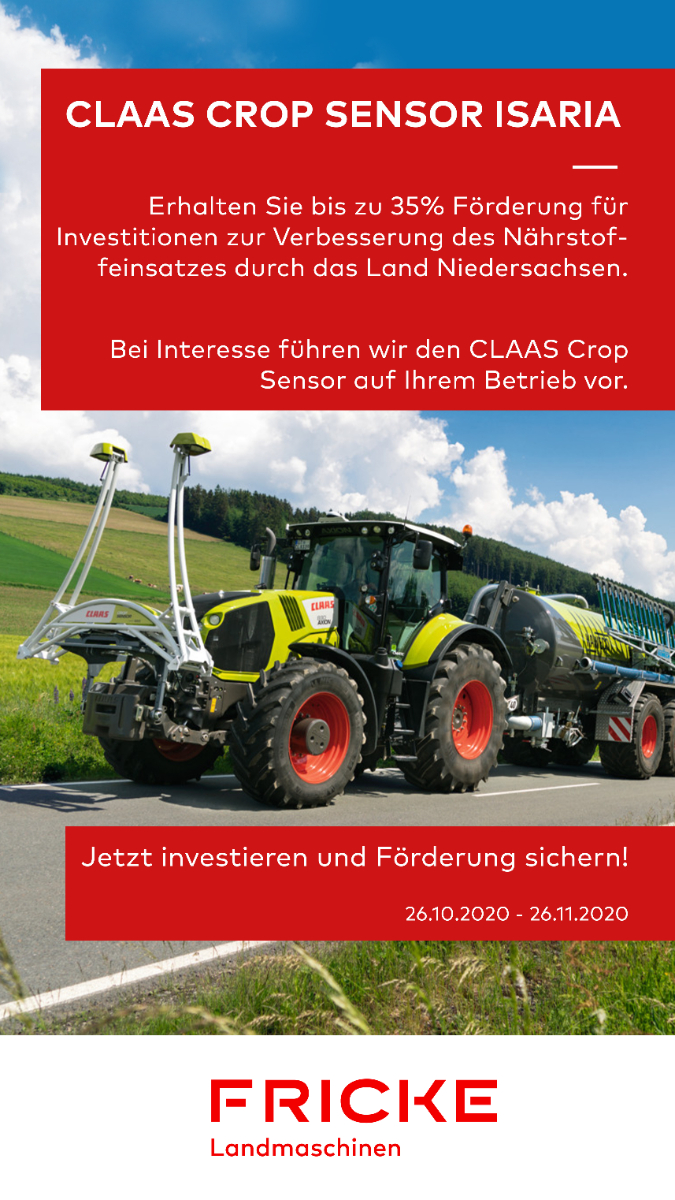 CLAAS CROP SENSOR ISARIA mit 35% Förderung!