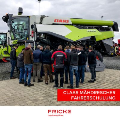 Claas Mähdrescher Fahrerschulung 